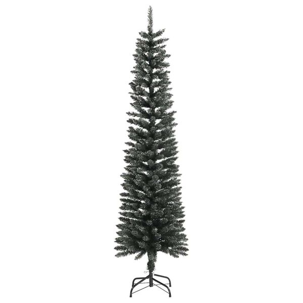 vidaXL Künstlicher Weihnachtsbaum mit Ständer Schlank Grün 180 cm PVC