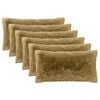 vidaXL Kissen mit Kissen HEERLEN 6 Stk. Hellgrau PV Fleece