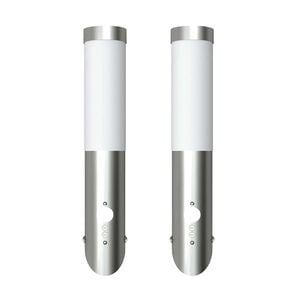 vidaXL Gartenleuchten 2 Wandlampen mit Bewegungsmelder