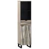 vidaXL Badezimmerschrank Wei&szlig; 38 x 33 x 160 cm Holzwerkstoff