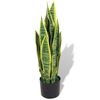 vidaXL K&uuml;nstliche Sansevieria Bogenhanf mit Topf 65 cm Gr&uuml;n