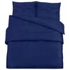 vidaXL Bettw&auml;sche-Set Marineblau 200x200 cm Baumwolle