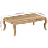 vidaXL Couchtisch 110 x 60 x 40 cm Mangoholz Massiv