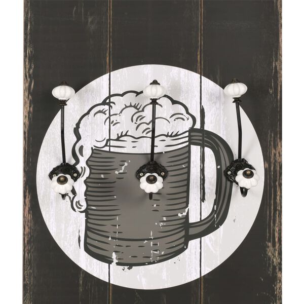 vidaXL Wandgarderobe mit 6 Haken 120x40 cm