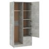 vidaXL Kleiderschrank Betongrau 80x52x180 cm Holzwerkstoff