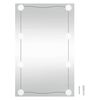 vidaXL Wandspiegel mit LED-Leuchten 40x60 cm Glas Rechteckig