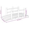 vidaXL Gartenbr&uuml;cke mit Gel&auml;nder 150x67x56 cm Massivholz Fichte