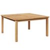 vidaXL Couchtisch Braun 85 x 85 x 45 cm Massivholz Teak