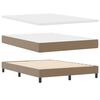 vidaXL Boxspringbett mit Matratze Cappuccino 140 x 200 cm Kunstleder