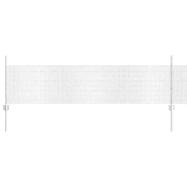 vidaXL Zaun mit Pfosten Silber 0,5 x 25 m Stahl