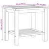 vidaXL Couchtisch Braun 50 x 35 x 45 cm Teak-Massivholz