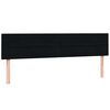 vidaXL Boxspringbett mit Matratze Schwarz 180x210 cm Samt