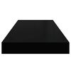 vidaXL Schweberegale 4 Stk. Schwarz 60x23,5x3,8cm MDF