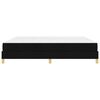 vidaXL Boxspringbett mit Matratze Schwarz 200 x 200 cm Stoff