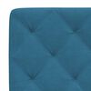 vidaXL Bett mit Matratze Blau 80x200 cm Samt