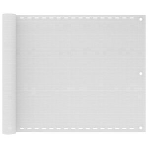 vidaXL Balkon-Sichtschutz Wei&szlig; 75x300 cm HDPE