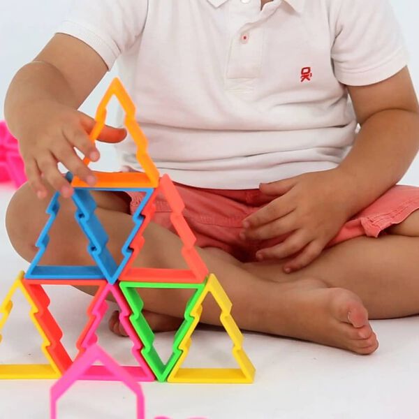 d&euml;na Silikon-Spielzeug-Set B&auml;ume Neon 6 Stk.