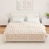 vidaXL Kunstfell Kaninchenfell Decke 4 pcs Beige 150 x 220 cm