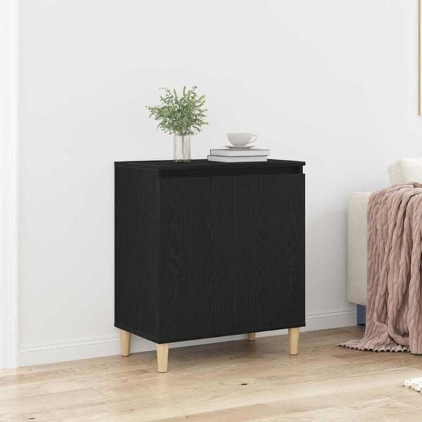 vidaXL Sideboard Schwarz 60 x 35 x 70 cm Holzwerkstoff