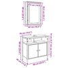 vidaXL Badezimmerm&ouml;bel Set 2 pcs Braun 60 x 30 x 60 cm Holzwerkstoff