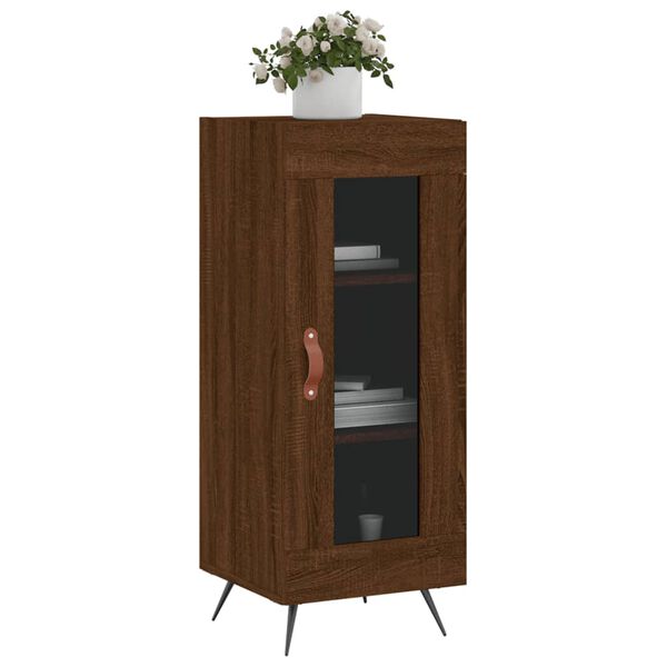 vidaXL Sideboard Braun Eichen-Optik 34,5x34x90 cm Holzwerkstoff