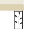 vidaXL Wand-Pavillon 3x3x2,5 m Cremeweiß