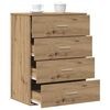 vidaXL Sideboard Artisan-Eiche 60 x 39 x 80 cm Holzwerkstoff