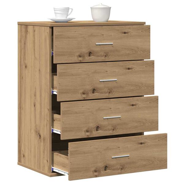 vidaXL Sideboard Artisan-Eiche 60 x 39 x 80 cm Holzwerkstoff