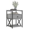 vidaXL Nachttische 2 Stk. Grau Sonoma 40x42x55 cm Holzwerkstoff