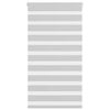 vidaXL Doppelrollo Hellgrau 80x100 cm Stoffbreite 75,9 cm Polyester