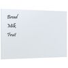 vidaXL Magnettafel Wandmontage Wei&szlig; 60x40 cm Hartglas