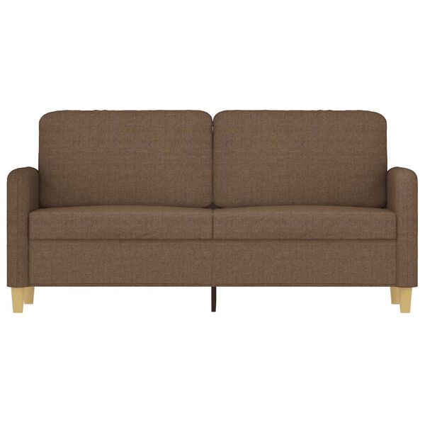 vidaXL 2-Sitzer-Sofa Braun 140 cm Stoff