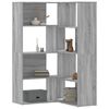 vidaXL Eck-Bücherregal 4 Etagen Grau Sonoma 85x85x140 cm Holzwerkstoff