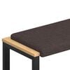 vidaXL Bankkissen Stoff Dunkelbraun Tiefe 35 cm