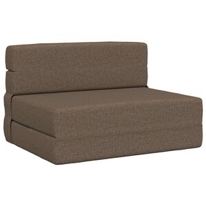 vidaXL Klappsofa Bett Taupe 70 x 80 x 60 cm Stoff