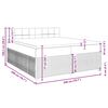 vidaXL Boxspringbett mit Matratze Dunkelbraun 200x200 cm Stoff