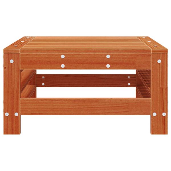 vidaXL Gartenfu&szlig;st&uuml;tze Massives Kiefernholz Wachsbraun