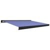vidaXL Kassettenmarkise mit Motor 400x300 cm Blau und Wei&szlig;