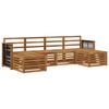 vidaXL Outdoor-Sofagarnitur 5 stk. Natur Massivholz Akazie