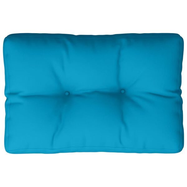 vidaXL Palettenkissen Blau 50x40x12 cm Stoff