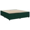 vidaXL Boxspringbett mit Matratze Dunkelgr&uuml;n 180x200 cm Samt