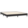 vidaXL Boxspringbett mit Matratze Schwarz 180x220 cm Samt