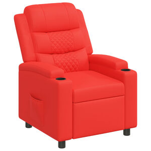 vidaXL Liegestuhl Rot 75 x 93 x 98 cm Stoff