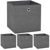 vidaXL Aufbewahrungsboxen 4 Stk. Vliesstoff 32x32x32 cm Grau