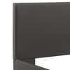 vidaXL Bettgestell mit LED Grau Kunstleder 90×200 cm
