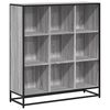 vidaXL B&uuml;cherregal Grau Sonoma 97,5x33x107,5 Holzwerkstoff und Metall