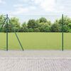 vidaXL Zaunpfosten Gr&uuml;n 100 x 1,4 m (36 mm Maschenweite) Stahl und PVC