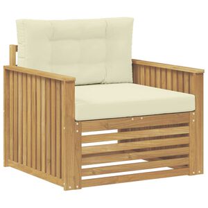 vidaXL Outdoor-Sofa Polyester Wei&szlig;