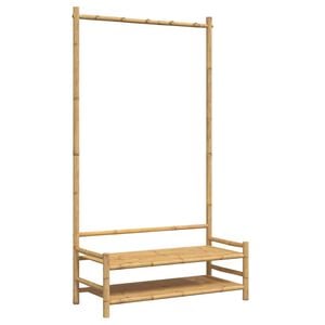 vidaXL Kleiderst&auml;nder mit Ablagen 103x40x183 cm Bambus
