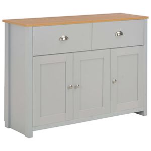 vidaXL Sideboard Grau 112x35x81 cm
